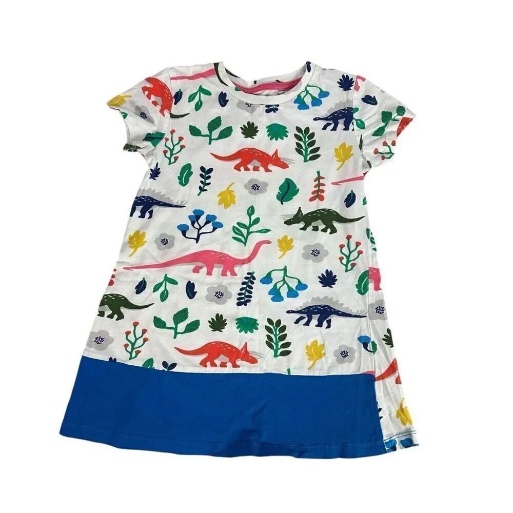 Amazon Dinosaur Print Cotton Shift Dress size 5-6